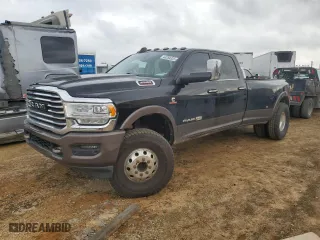 2019 Ram 3500 Longhorn with VIN 3C63RRKL5KG555465, listed as a Copart auction lot 44259325 with 116,902 mi miles and Salvage Title. Bid and sale history available at carsss.com. Image 1.