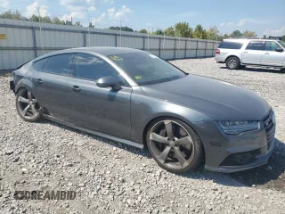 2016 Audi S7 with VIN WAUW2AFC6GN012949, listed as a Copart auction lot 72714074 with 0 mi miles and Salvage Title. Bid and sale history available at carsss.com. Image 4.