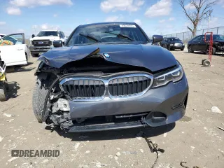 2021 BMW 3 Series 330i xDrive with VIN WBA5R7C04MFK51040, listed as a Copart auction lot 49620045 with 51,069 mi miles and Salvage Title. Bid and sale history available at carsss.com. Image 5.