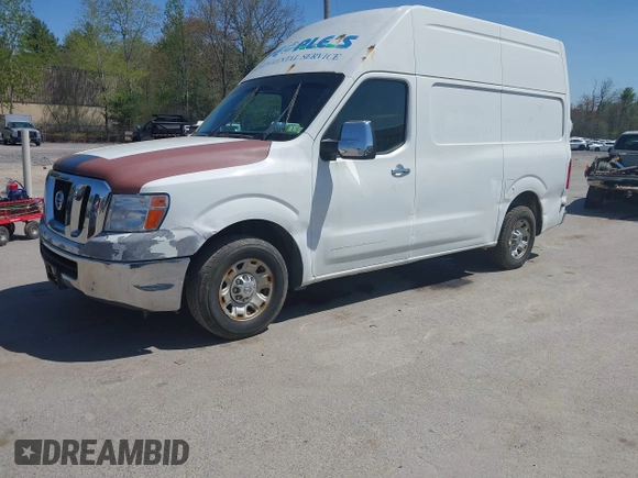 2012 Nissan NV S with VIN 1N6AF0LX6CN101706, listed as a IAAI auction lot 42170199 with 202,482 mi miles. Bid and sale history available at carsss.com. Image 2.