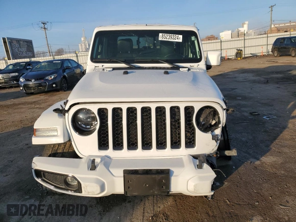 2022 Jeep Gladiator Overland with VIN 1C6HJTFG1NL122157, listed as a Copart auction lot 85239324 with 62,396 mi miles and Salvage title. Bid and sale history available at DreamBid. Image 5.