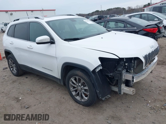 2020 Jeep Cherokee Latitude Plus with VIN 1C4PJLLB3LD543821, listed as a IAAI auction lot 41290132 with 130,137 mi miles. Bid and sale history available at carsss.com. Image 1.