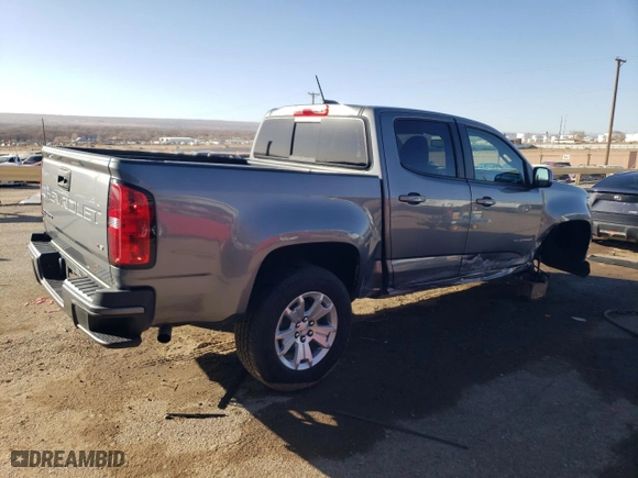2022 Chevrolet Colorado 2WD LT with VIN 1GCGSCEN6N1227709, listed as a Copart auction lot 47076305 with 50,938 mi miles and Salvage Title. Bid and sale history available at carsss.com. Image 3.
