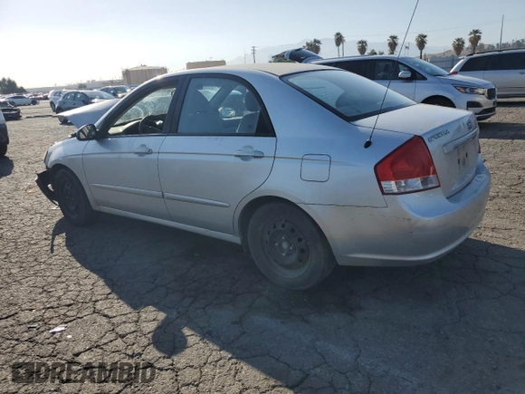 2008 Kia Spectra EX with VIN KNAFE122485540611, listed as a Copart auction lot 56258515 with 197,475 mi miles and Salvage title. Bid and sale history available at DreamBid. Image 2.