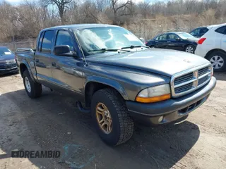 2004 Dodge Dakota Sport with VIN 1D7HG38N84S503887, listed as a IAAI auction lot 41842200 with 226,563 mi miles. Bid and sale history available at carsss.com. Image 1.