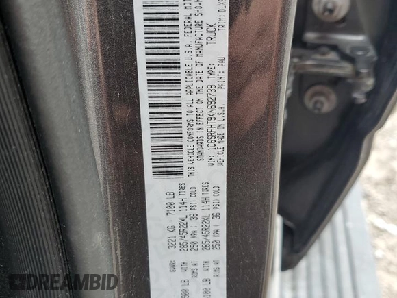 2019 Ram 1500 Limited z VIN 1C6SRFHT9KN692739, wystawiony jako Copart lot #55611315 z przebiegiem 66 191 mil mil oraz Szkoda całkowita • Salvage title. Historia ofert i sprzedaży dostępna na DreamBid. Obrazek 12.