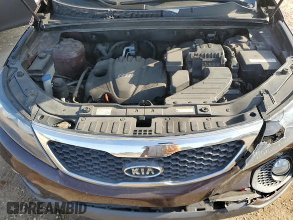 2012 Kia Sorento LX with VIN 5XYKT4A65CG275596, listed as a Copart auction lot 51350235 with 217,330 mi miles and Salvage Title. Bid and sale history available at carsss.com. Image 12.