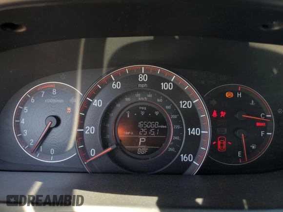 2016 Honda Accord Sport z VIN 1HGCR2F5XGA119360, wystawiony jako Copart lot #65833535 z przebiegiem 165 068 mil mil oraz Szkoda całkowita • Salvage title. Historia ofert i sprzedaży dostępna na DreamBid. Obrazek 9.