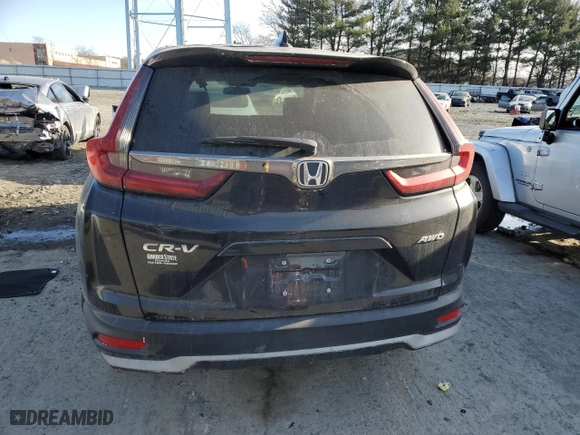 2022 Honda CR-V EX with VIN 2HKRW2H5XNH617417, listed as a Copart auction lot 42567585 with 34,447 mi miles and Salvage Title. Bid and sale history available at carsss.com. Image 6.