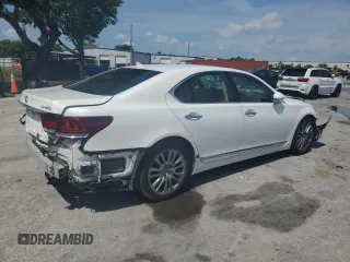 2013 Lexus LS 460 with VIN JTHBL5EF7D5113980, listed as a Copart auction lot 58400355 with 74,268 mi miles and Salvage title. Bid and sale history available at DreamBid. Image 3.
