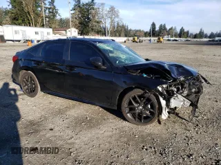 2023 Honda Civic Sedan Sport with VIN 2HGFE2F57PH556372, listed as a Copart auction lot 47306105 with 0 mi miles and Salvage Title. Bid and sale history available at carsss.com. Image 4.