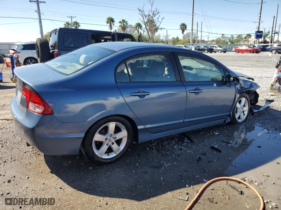 2008 Honda Civic Sdn EX with VIN 1HGFA16838L030387, listed as a Copart auction lot 45485885 with 183,304 mi miles and Salvage Title. Bid and sale history available at carsss.com. Image 3.