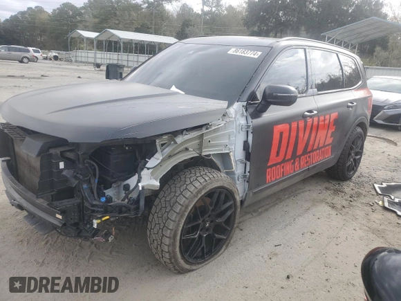 2022 Kia Telluride EX with VIN 5XYP34HC2NG301981, listed as a Copart auction lot 86183774 with 70,373 mi miles and Salvage title. Bid and sale history available at DreamBid. Image 1.