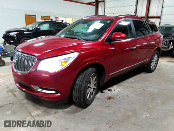 2014 Buick Enclave Leather with VIN 5GAKRBKD8EJ238501, listed as a IAAI auction lot 40883285 with 129,651 mi miles and . Bid and sale history available at carsss.com. Image 17.