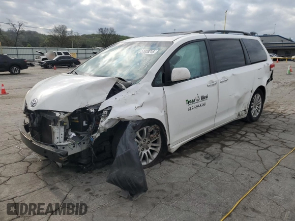 2011 Toyota Sienna XLE AAS with VIN 5TDYK3DC3BS011352, listed as a Copart auction lot 51928215 with 281,062 mi miles and Salvage Title. Bid and sale history available at carsss.com. Image 1.