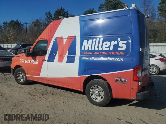 2012 Nissan NV SV with VIN 1N6AF0LY9CN109517, listed as a Copart auction lot 48440255 with 207,365 mi miles and Salvage Title. Bid and sale history available at carsss.com. Image 2.