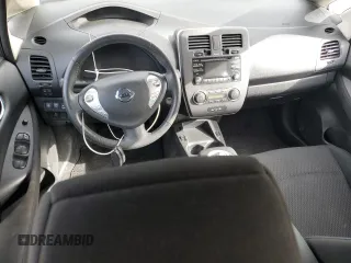 2015 Nissan LEAF SV with VIN 1N4AZ0CP1FC323120, listed as a Copart auction lot 50378055 with 26,612 mi miles and Salvage Title. Bid and sale history available at carsss.com. Image 8.