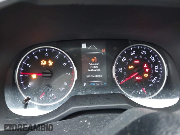 2020 Toyota RAV4 LE with VIN 2T3H1RFV5LC063734, listed as a IAAI auction lot 41652760 with 57,797 mi miles. Bid and sale history available at carsss.com. Image 7.
