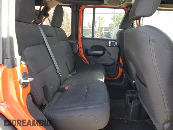 2019 Jeep Wrangler Unlimited Sport S with VIN 1C4HJXDGXKW557241, listed as a Copart auction lot 52485164 with 59,798 mi miles and Salvage title. Bid and sale history available at DreamBid. Image 11.