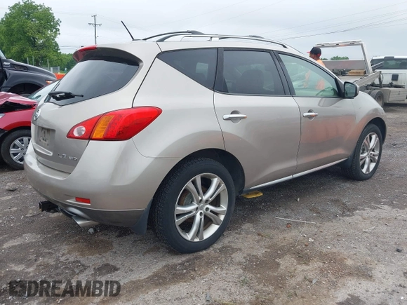 2009 Nissan Murano S with VIN JN8AZ18W69W208486, listed as a IAAI auction lot 42234978 with 195,230 mi miles and . Bid and sale history available at DreamBid. Image 4.