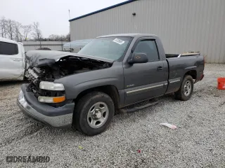 2002 Chevrolet Silverado 1500 LS with VIN 1GCEC14V02Z181060, listed as a Copart auction lot 41828905 with 0 mi miles and Salvage Title. Bid and sale history available at carsss.com. Image 1.