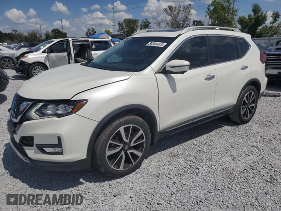 2019 Nissan Rogue SL with VIN 5N1AT2MV4KC766162, listed as a Copart auction lot 55080465 with 38,951 mi miles and Non Repairable. Bid and sale history available at carsss.com. Image 1.