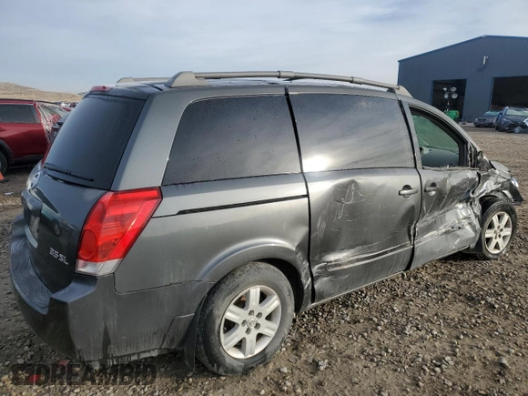2006 Nissan Quest SL with VIN 5N1BV28UX6N121137, listed as a Copart auction lot 85929024 with 0 mi miles and Salvage Title. Bid and sale history available at carsss.com. Image 3.