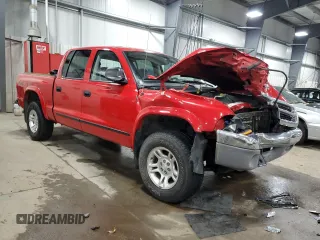 2004 Dodge Dakota SLT with VIN 1D7HG48N04S580548, listed as a Copart auction lot 82242294 with 146,500 mi miles and Salvage Title. Bid and sale history available at DreamBid. Image 4.
