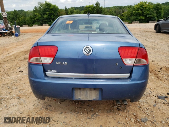 2010 Mercury Milan with VIN 3MEHM0HA7AR630960, listed as a Copart auction lot 60422835 with 257,776 mi miles and Salvage title. Bid and sale history available at DreamBid. Image 6.