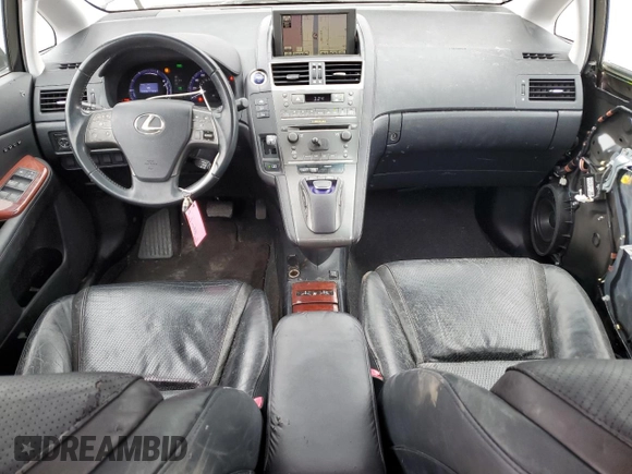2010 Lexus HS 250h with VIN JTHBB1BA0A2025306, listed as a Copart auction lot 54450975 with 95,316 mi miles and Salvage Title. Bid and sale history available at DreamBid. Image 8.