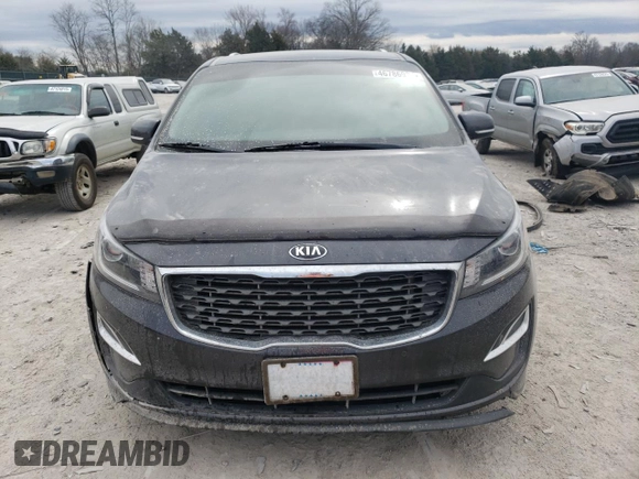2019 Kia Sedona EX with VIN KNDMB5C15K6556821, listed as a Copart auction lot 46786935 with 101,467 mi miles and Salvage Title. Bid and sale history available at carsss.com. Image 5.