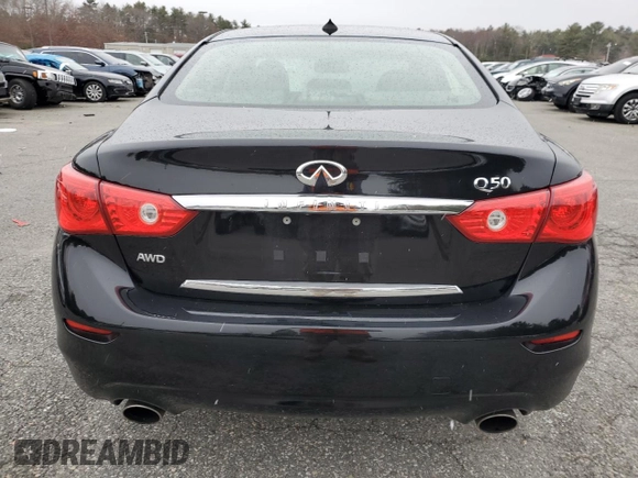 2017 Infiniti Q50 3.0t Sport with VIN JN1EV7ARXHM830246, listed as a Copart auction lot 85226954 with 0 mi miles and Salvage Title. Bid and sale history available at carsss.com. Image 6.