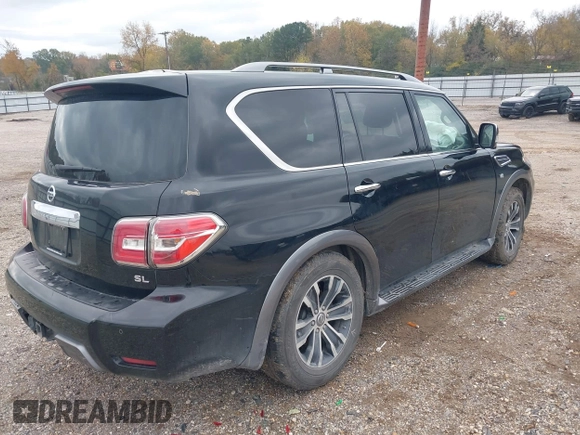 2020 Nissan Armada SV with VIN JN8AY2ND3LX016455, listed as a IAAI auction lot 41015514 with 109,562 mi miles. Bid and sale history available at carsss.com. Image 4.