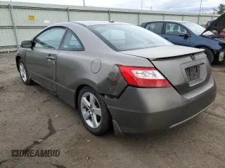 2008 Honda Civic Cpe EX-L with VIN 2HGFG12938H542810, listed as a Copart auction lot 47211024 with 0 mi miles and Salvage Title. Bid and sale history available at carsss.com. Image 2.