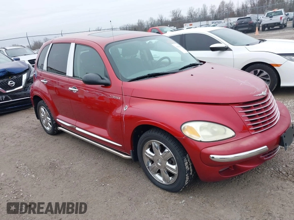 2003 Chrysler PT Cruiser Touring with VIN 3C4FY58BX3T592231, listed as a IAAI auction lot 41502059 with 122,902 mi miles. Bid and sale history available at carsss.com. Image 1.