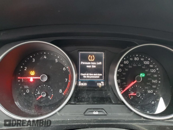 2019 Volkswagen Tiguan S with VIN 3VV1B7AX6KM050759, listed as a Copart auction lot 58044845 with 80,820 mi miles and Non repairable. Bid and sale history available at DreamBid. Image 9.