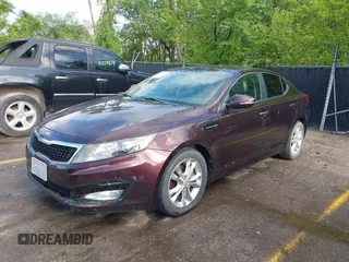 2013 Kia Optima EX with VIN 5XXGN4A71DG178586, listed as a IAAI auction lot 42171185 with 148,391 mi miles. Bid and sale history available at carsss.com. Image 2.