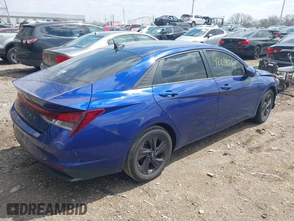 2021 Hyundai Elantra SEL z VIN 5NPLM4AG7MH045336, wystawiony jako IAAI lot #42016788 z przebiegiem 81 401 mil mil oraz . Historia ofert i sprzedaży dostępna na DreamBid. Obrazek 4.