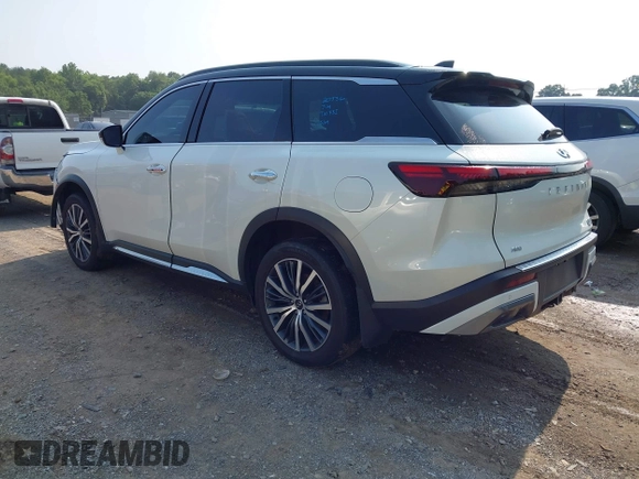 2024 Infiniti QX60 Autograph z VIN 5N1DL1HU1RC346152, wystawiony jako IAAI lot #42468045 z przebiegiem 23 868 mil mil oraz . Historia ofert i sprzedaży dostępna na DreamBid. Obrazek 3.