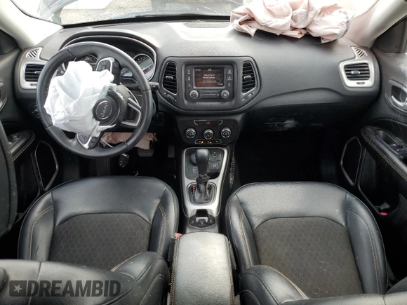 2017 Jeep Compass Latitude with VIN 3C4NJDBB4HT646245, listed as a Copart auction lot 49741915 with 106,710 mi miles and Salvage Title. Bid and sale history available at carsss.com. Image 8.