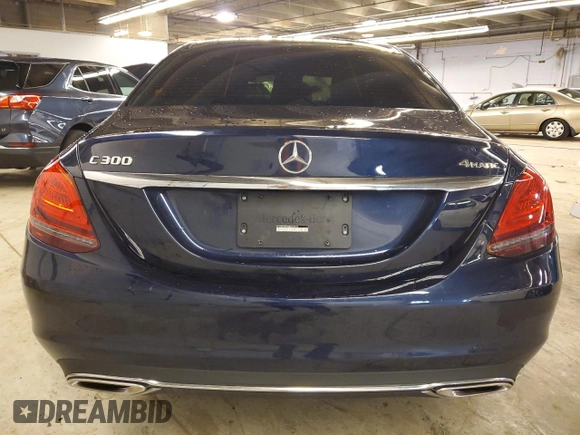 2021 Mercedes-Benz C 300 with VIN W1KWF8EB9MR642810, listed as a Copart auction lot 43569315 with 30,403 mi miles and Salvage title. Bid and sale history available at DreamBid. Image 6.