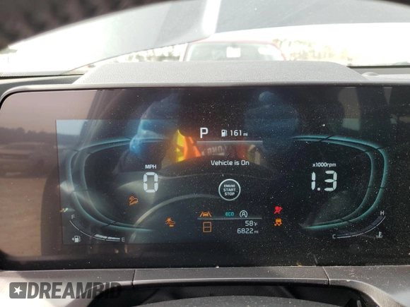 2024 Kia Telluride S with VIN 5XYP64GC2RG551607, listed as a Copart auction lot 45722785 with 6,822 mi miles and Salvage Title. Bid and sale history available at carsss.com. Image 9.