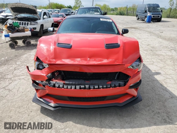 2019 Ford Mustang GT with VIN 1FA6P8CF4K5147549, listed as a Copart auction lot 55528615 with 53,412 mi miles and Salvage title. Bid and sale history available at DreamBid. Image 5.