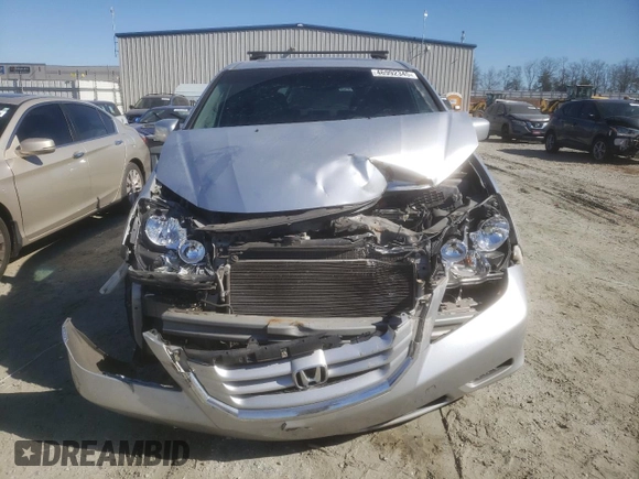 2010 Honda Odyssey EX-L with VIN 5FNRL3H6XAB016170, listed as a Copart auction lot 46992345 with 198,670 mi miles and Salvage Title. Bid and sale history available at carsss.com. Image 5.