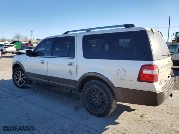 2015 Ford Expedition EL XLT with VIN 1FMJK1HT1FEF16636, listed as a Copart auction lot 87453664 with 223,639 mi miles and Salvage Title. Bid and sale history available at carsss.com. Image 2.