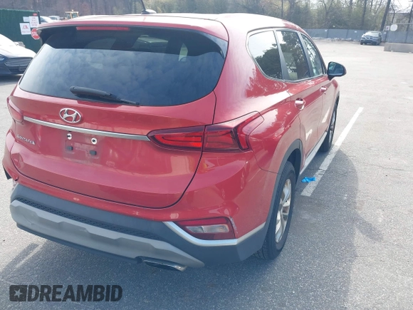 2020 Hyundai Santa Fe SE with VIN 5NMS23AD5LH216758, listed as a IAAI auction lot 41709979 with 145,756 mi miles. Bid and sale history available at carsss.com. Image 4.