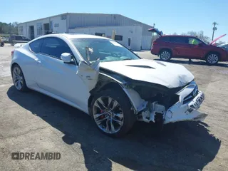 2016 Hyundai Genesis Coupe R-Spec with VIN KMHHU6KJ7GU132025, listed as a IAAI auction lot 41848778 with 63,562 mi miles and . Bid and sale history available at DreamBid. Image 1.