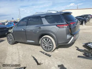 2022 Nissan Pathfinder Platinum with VIN 5N1DR3DG5NC266762, listed as a Copart auction lot 83620494 with 25,271 mi miles and Salvage Title. Bid and sale history available at carsss.com. Image 2.