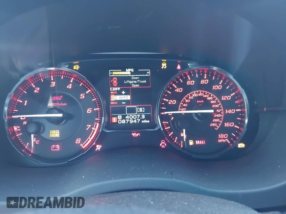 2016 Subaru WRX STI Limited with VIN JF1VA2Z64G9828991, listed as a IAAI auction lot 42086497 with 87,947 mi miles and . Bid and sale history available at DreamBid. Image 7.