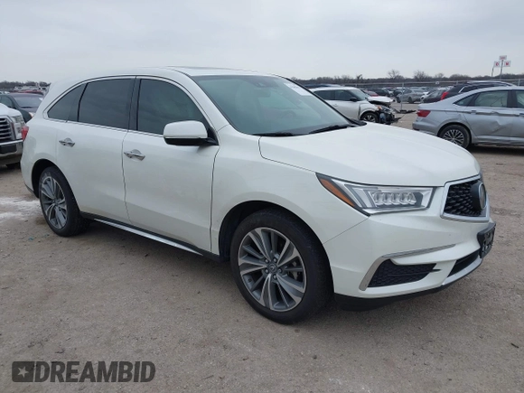 2017 Acura MDX w/Technology Pkg with VIN 5FRYD4H55HB022084, listed as a IAAI auction lot 41585958 with 57,458 mi miles. Bid and sale history available at carsss.com. Image 1.